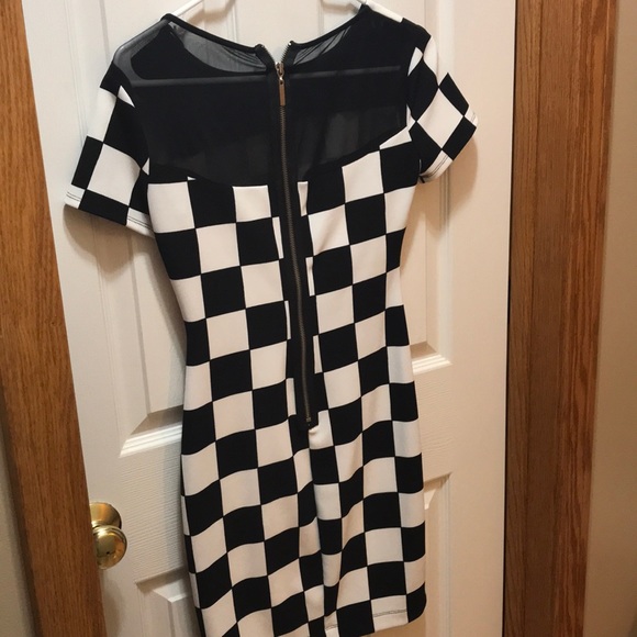 Black and White Checkered Dress - Picture 2 of 3